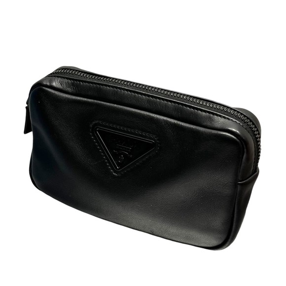Prada Black Re Pouch Saffiano Nylon - Picture 1 of 5